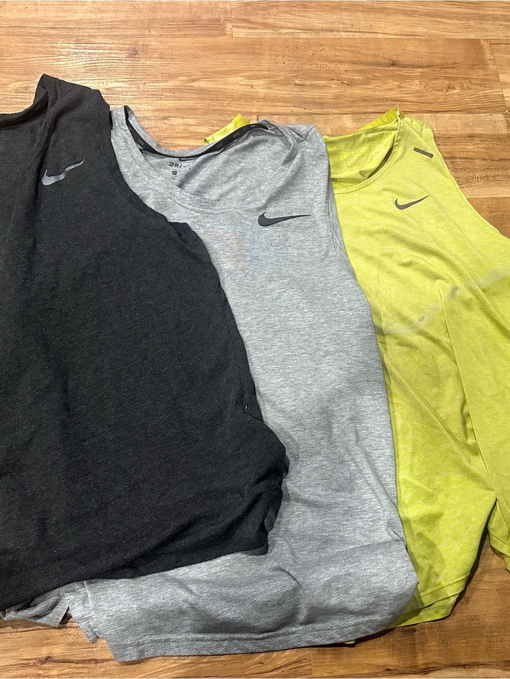 Nike Men’s Sleeveless Training Tanks - Black, Gray, Lime Green